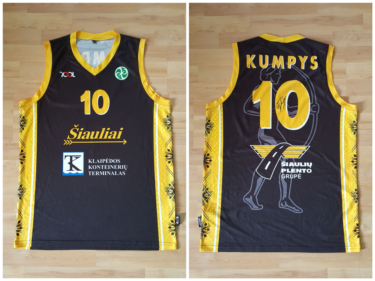 BC Šiauliai. Marškinėliai - Modestas Kumpys (2014-15, FIBA EuroChallenge)